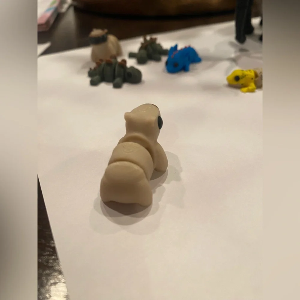 3D printed mini animal toy Capybara fidget toy